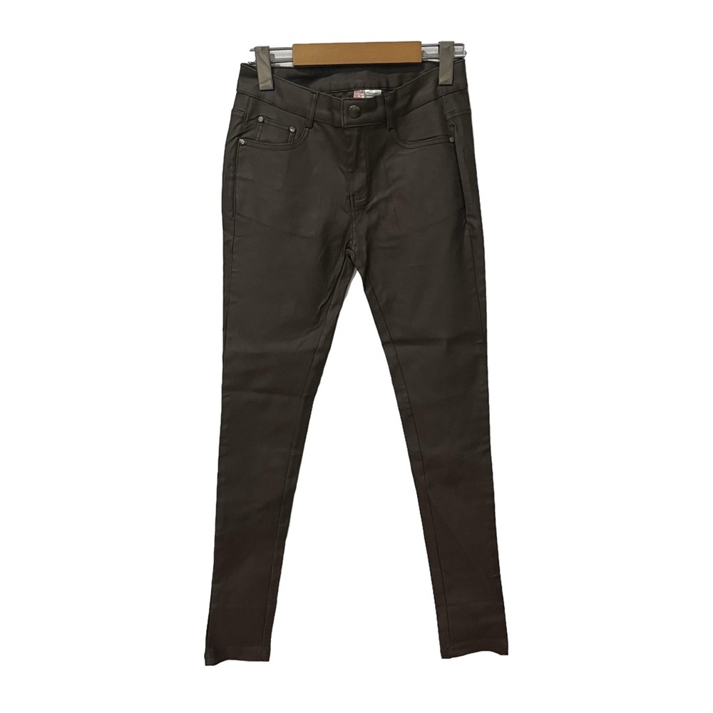 123 Brown skinny leg pants size small